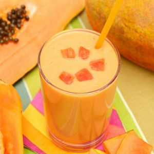 Licuado Papaya con Leche
